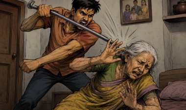 जबलपुर बेटा बना माँ का क़ातिल: माँ चीखती रही बेटा लोहे की रॉड बरसाता रहा!
