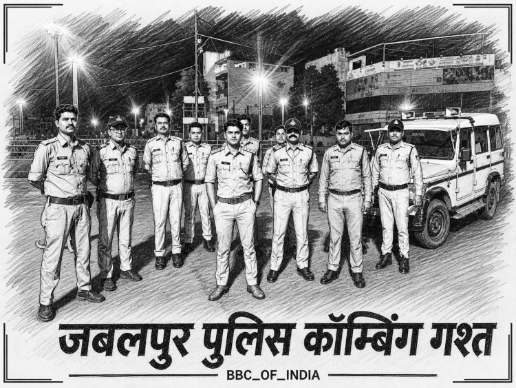 जबलपुर रात की रगों में दौड़ता ख़ाकीधारियों का कॉम्बिग गश्त: 222 वारंटों की दस्तक, गुनाह की ख़ामोशी चीख़ उठी!